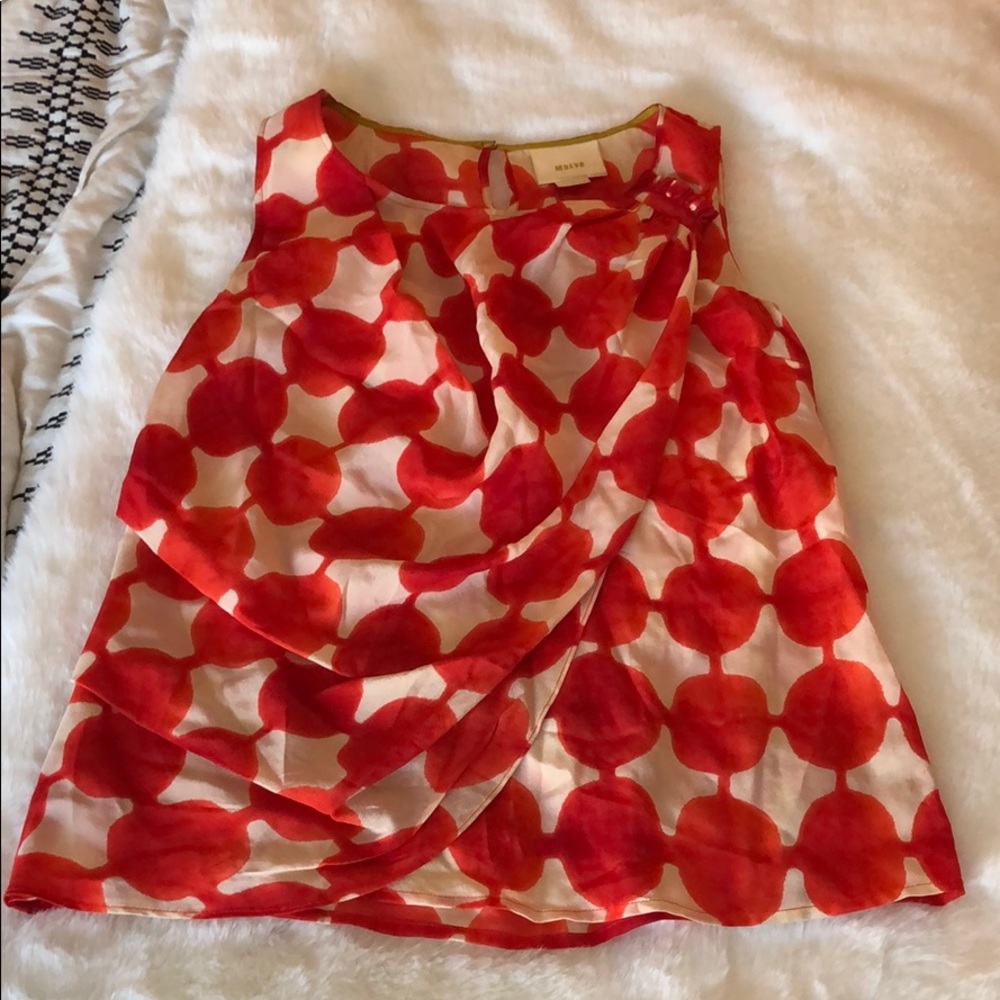 Silk Anthropologie Maeve top